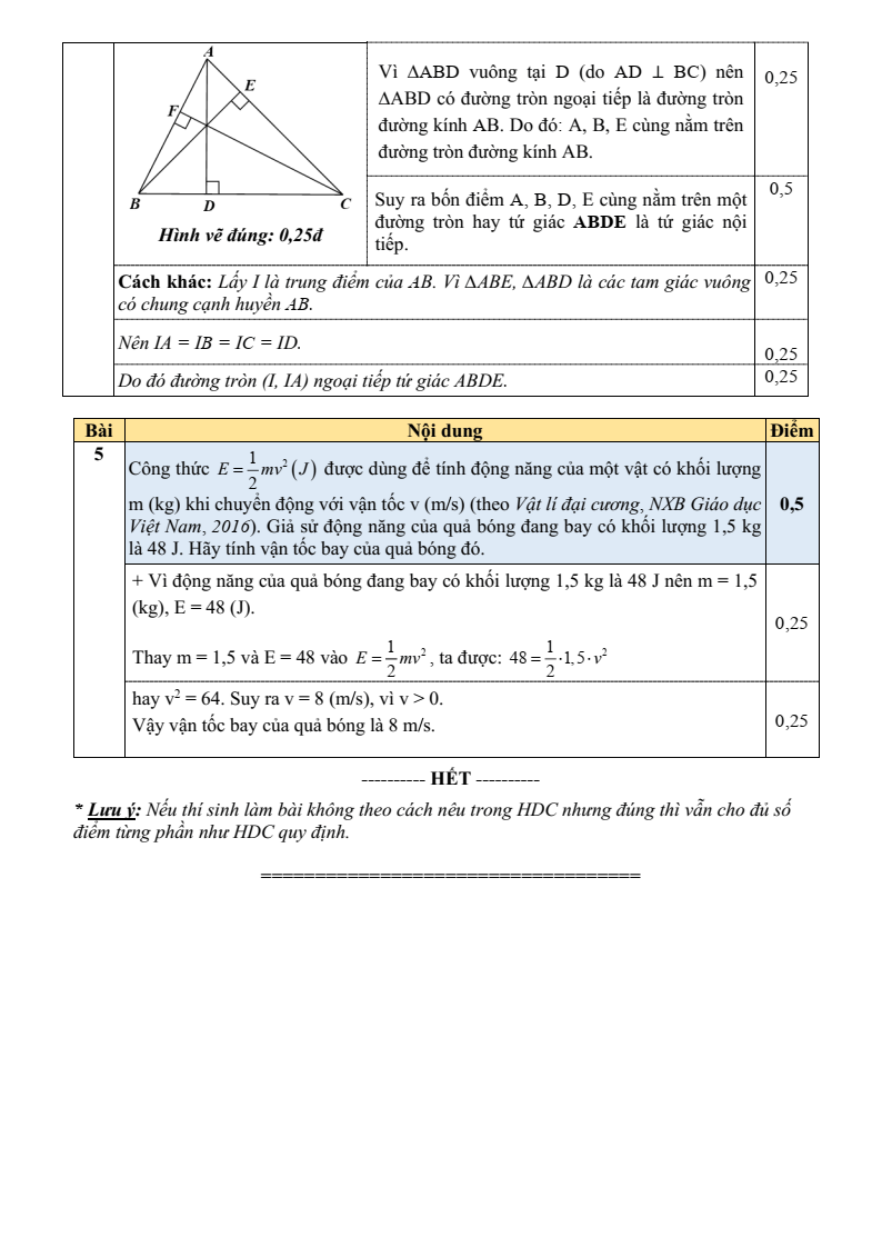 Đề thi Giữa kì 2 Toán 9 trường THCS Trần Phú (Quảng Nam) năm 2024-2025