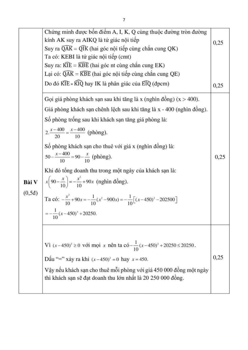 Đề thi Học kì 2 Toán 9 phòng GD&ĐT Hoài Đức (Hà Nội) năm 2024-2025