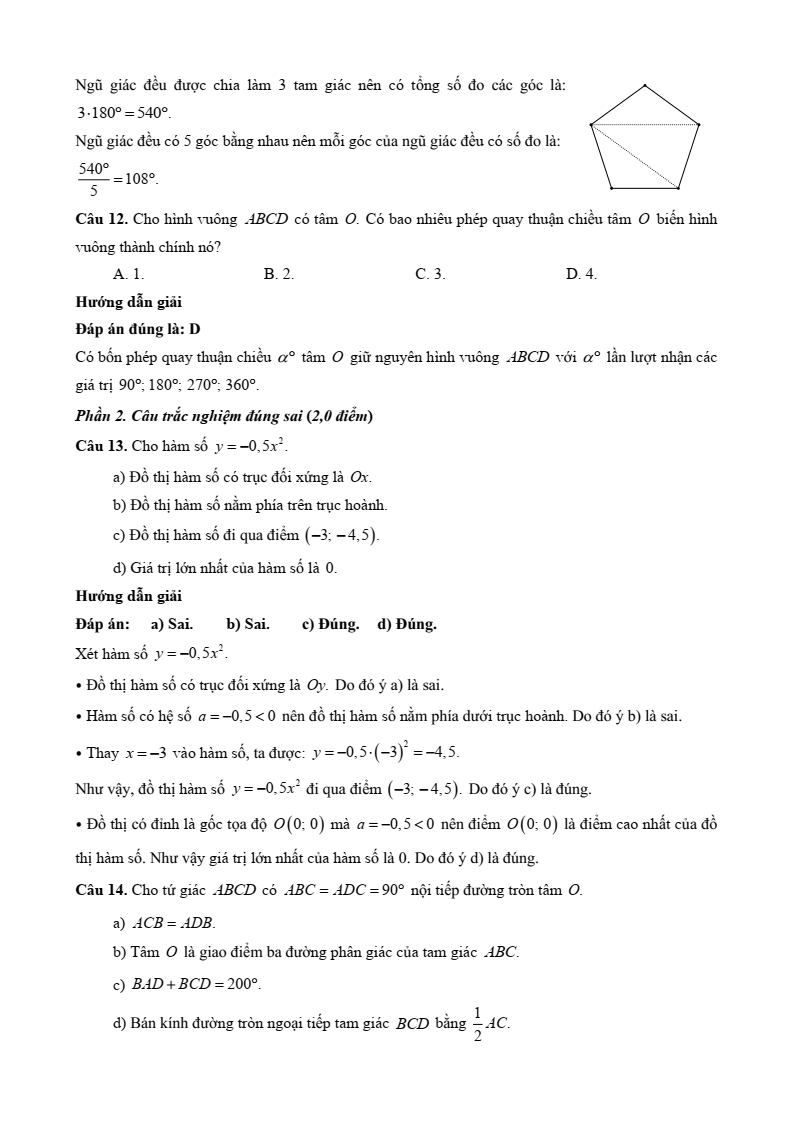 10+ Đề thi Giữa kì 2 Toán 9 Kết nối tri thức (cấu trúc mới, có đáp án)