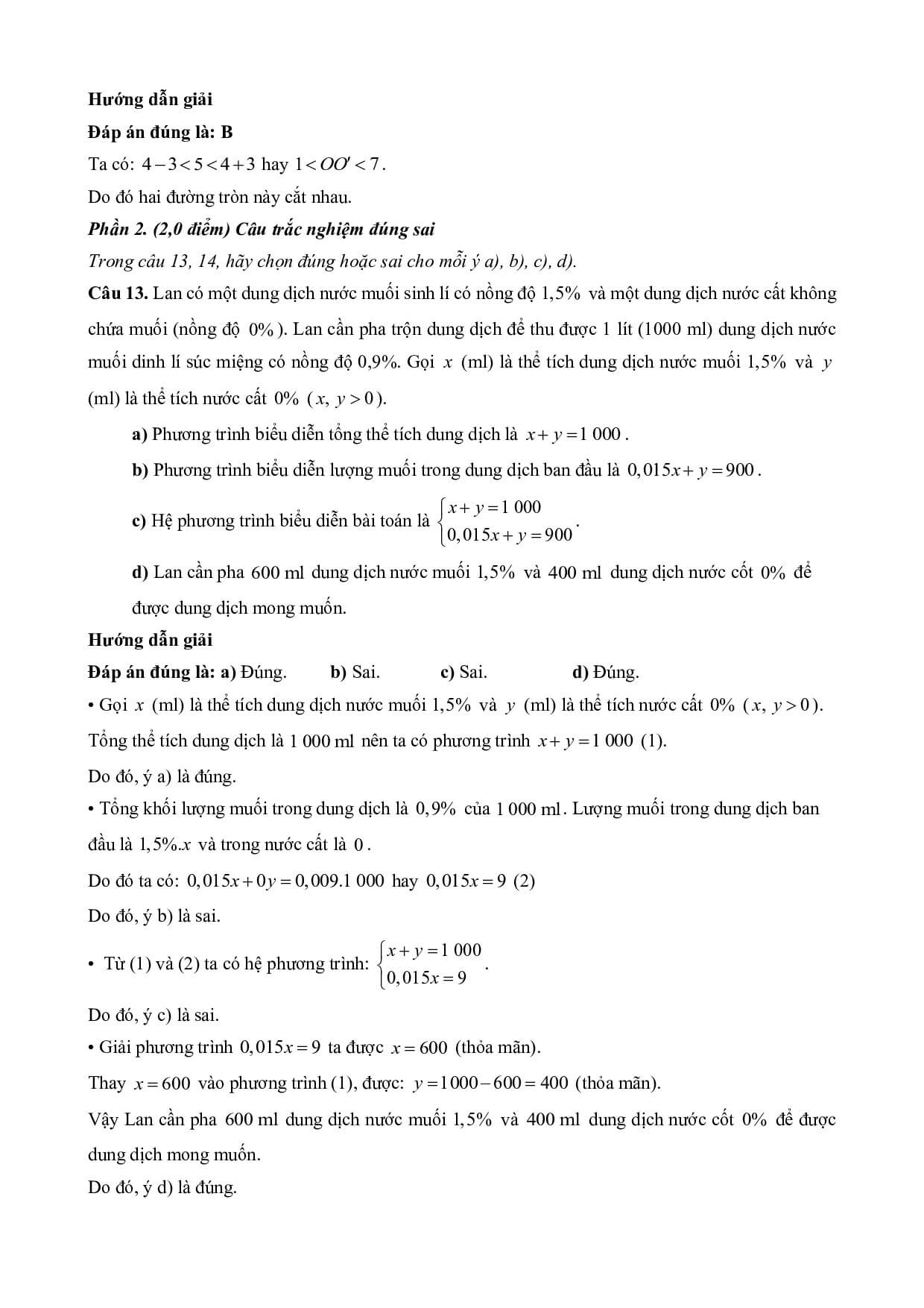 10 Đề thi Học kì 1 Toán 9 Cánh diều (có đáp án, cấu trúc mới)