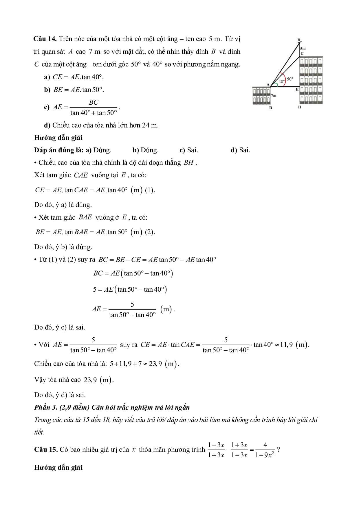 10 Đề thi Học kì 1 Toán 9 Cánh diều (có đáp án, cấu trúc mới)