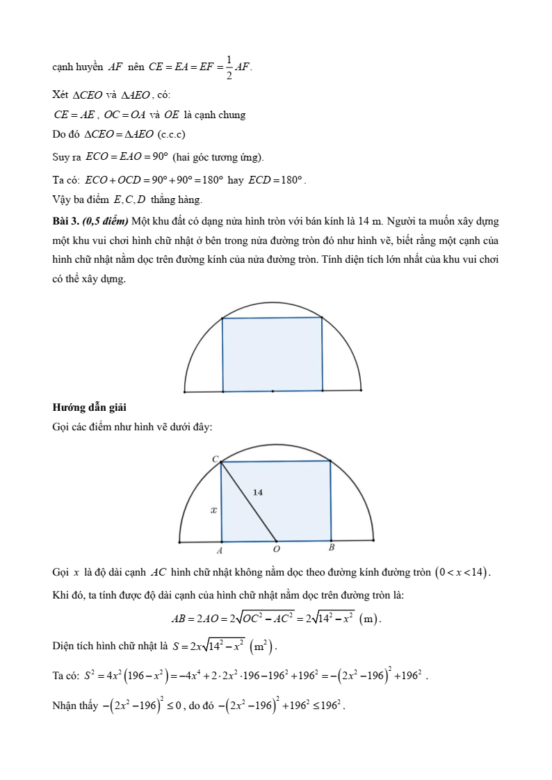 10 Đề thi Học kì 1 Toán 9 Chân trời sáng tạo (có đáp án, cấu trúc mới)