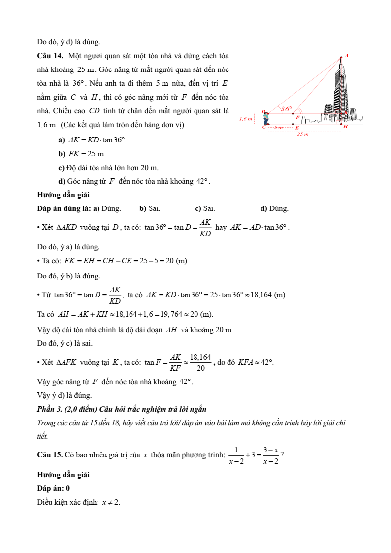 10 Đề thi Học kì 1 Toán 9 Chân trời sáng tạo (có đáp án, cấu trúc mới)