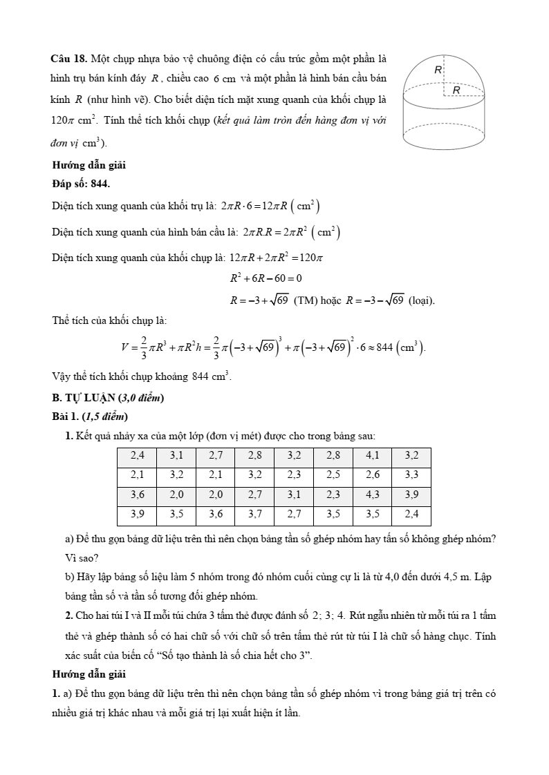 10+ Đề thi Học kì 2 Toán 9 Kết nối tri thức (cấu trúc mới, có đáp án)