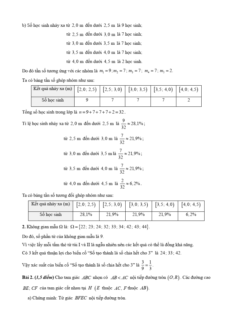 10+ Đề thi Học kì 2 Toán 9 Kết nối tri thức (cấu trúc mới, có đáp án)
