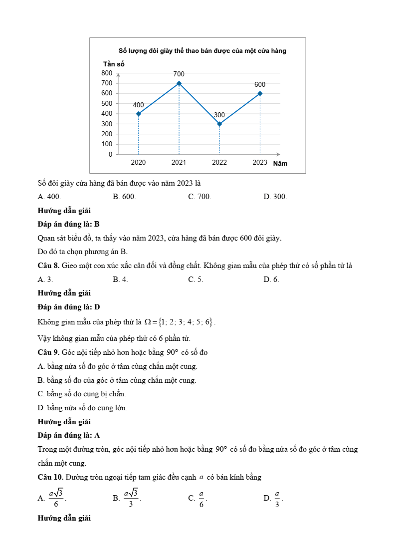 10+ Đề thi Học kì 2 Toán 9 Kết nối tri thức (cấu trúc mới, có đáp án)