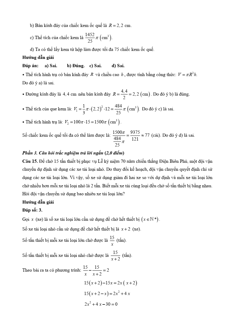 10+ Đề thi Học kì 2 Toán 9 Kết nối tri thức (cấu trúc mới, có đáp án)
