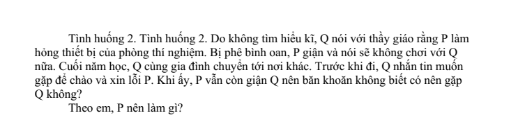 Đề thi Giữa kì 1 GDCD 9 năm 2024-2025 trường THCS Đức Giang (Hà Nội)