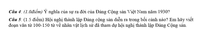 Đề thi Giữa kì 1 Lịch Sử và Địa Lí 9 năm 2024-2025 trường THCS Phước Bửu (Bà Rịa - Vũng Tàu)