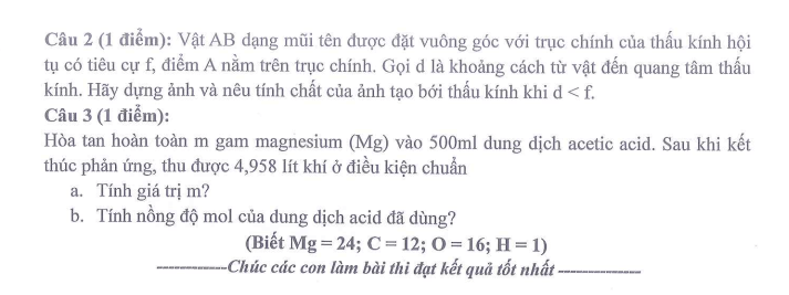 Đề thi Giữa kì 2 KHTN 9 năm 2025-2026 trường THCS Ngọc Lâm (Hà Nội)