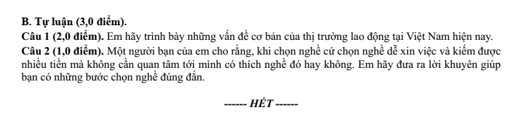 Đề thi Học kì 1 Công nghệ 9 năm 2024-2025 trường THCS Gia Quất (Hà Nội)