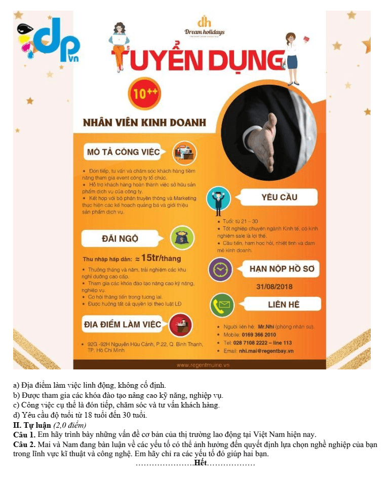 Đề thi Học kì 1 Công nghệ 9 năm 2025-2026 trường THCS Giang Biên (Hà Nội)