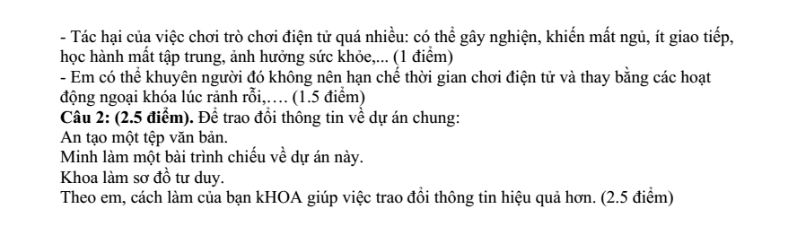 Đề thi Học kì 1 Tin học 9 năm 2025-2026 trường THCS Ái Mộ (Hà Nội)