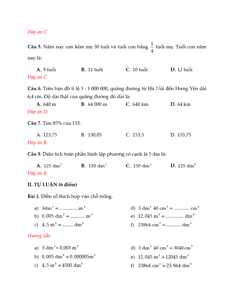 20+ Đề thi Toán lớp 5 Giữa kì 2 Kết nối tri thức 2026 (tải nhiều)