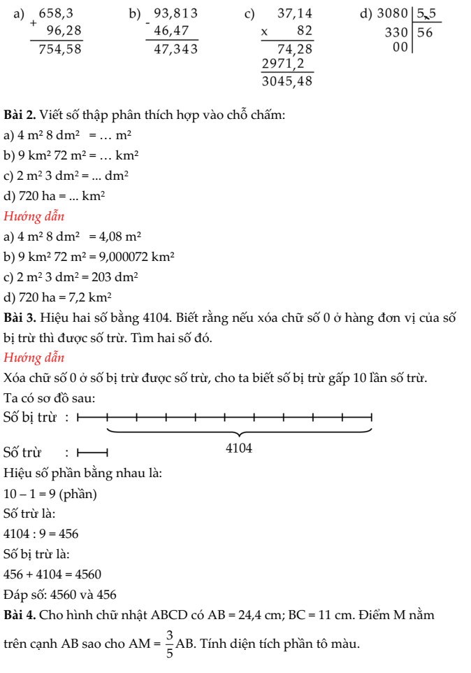 20+ Đề thi Toán lớp 5 Học kì 1 Chân trời sáng tạo 2025 (tải nhiều)