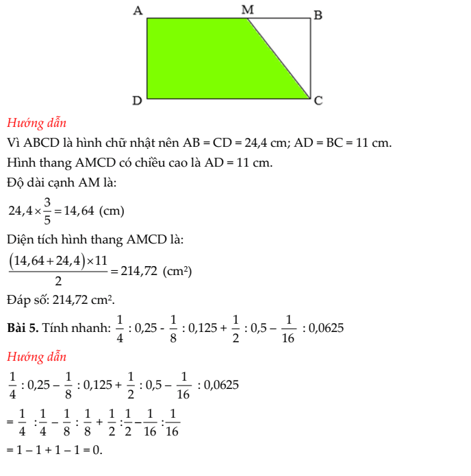 20+ Đề thi Toán lớp 5 Học kì 1 Chân trời sáng tạo 2025 (tải nhiều)