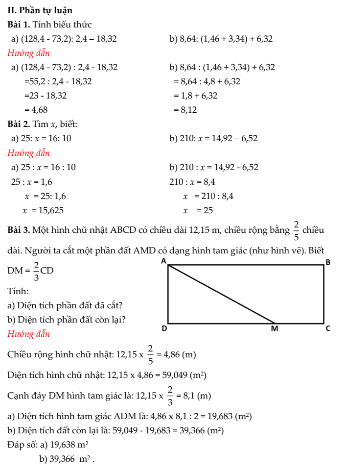 20+ Đề thi Toán lớp 5 Học kì 1 Chân trời sáng tạo 2025 (tải nhiều)