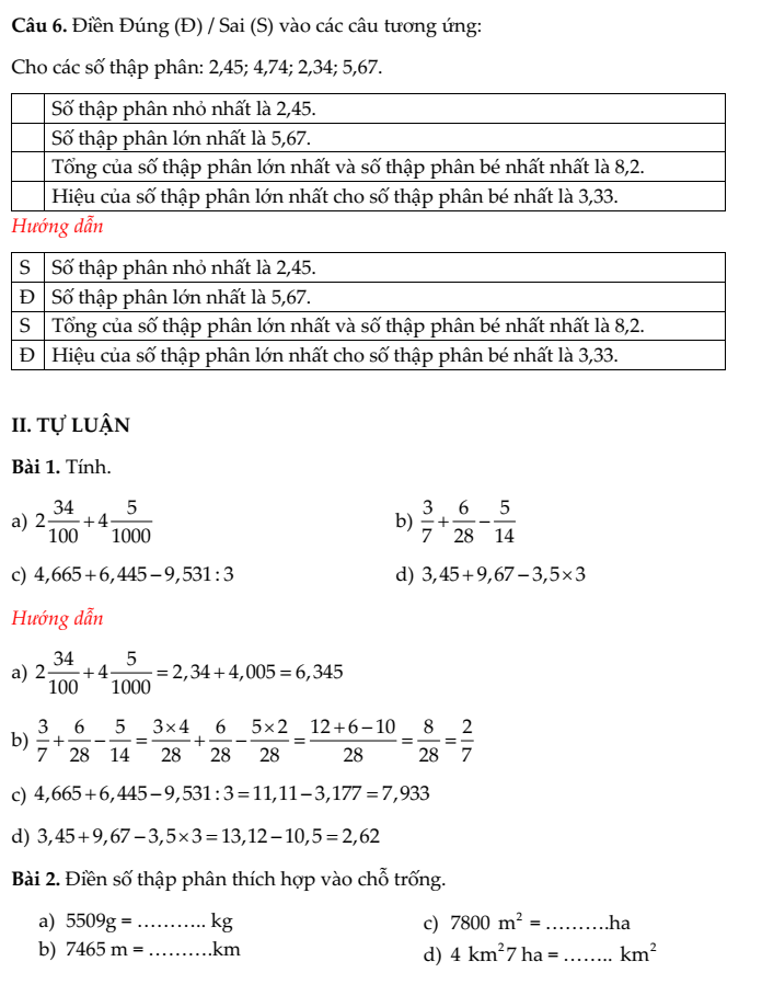 20+ Đề thi Toán lớp 5 Học kì 1 Kết nối tri thức 2025 (tải nhiều)