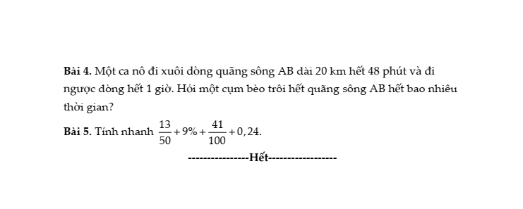 20+ Đề thi Toán lớp 5 Học kì 2 Kết nối tri thức 2026 (tải nhiều)
