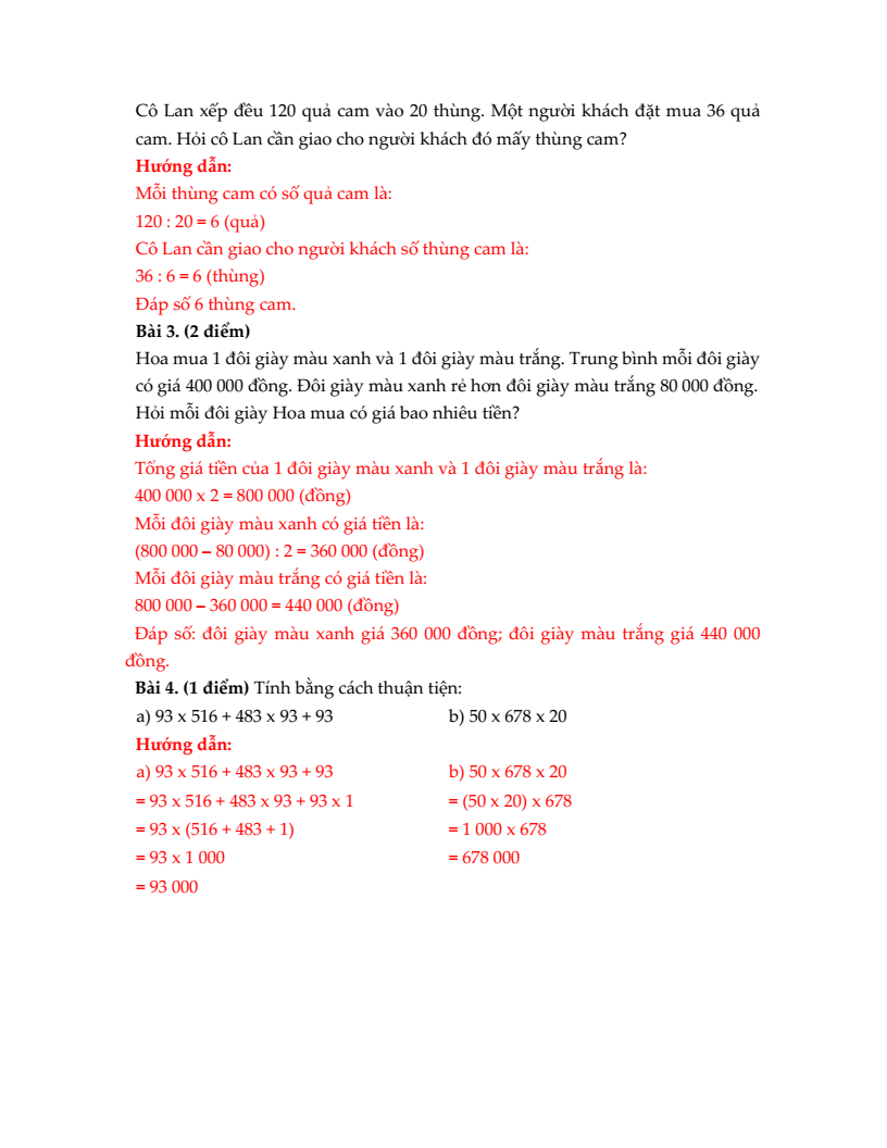 20+ Đề thi Toán lớp 4 Giữa kì 2 Kết nối tri thức 2026 (tải nhiều)