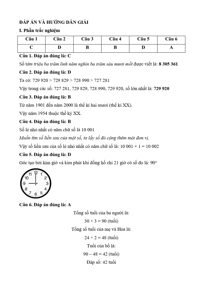30 Đề thi Học kì 1 Toán lớp 4 Chân trời sáng tạo (có đáp án, cấu trúc mới)
