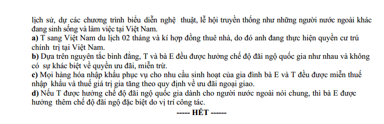Đề thi thử KTPL Tốt nghiệp THPT 2025-2026 Sở Thành phố Đà Nẵng