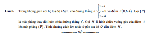 Đề thi thử Toán Tốt nghiệp 2025-2026 trường THPT Chuyên ĐH KHTN (Hà Nội - Lần 1)