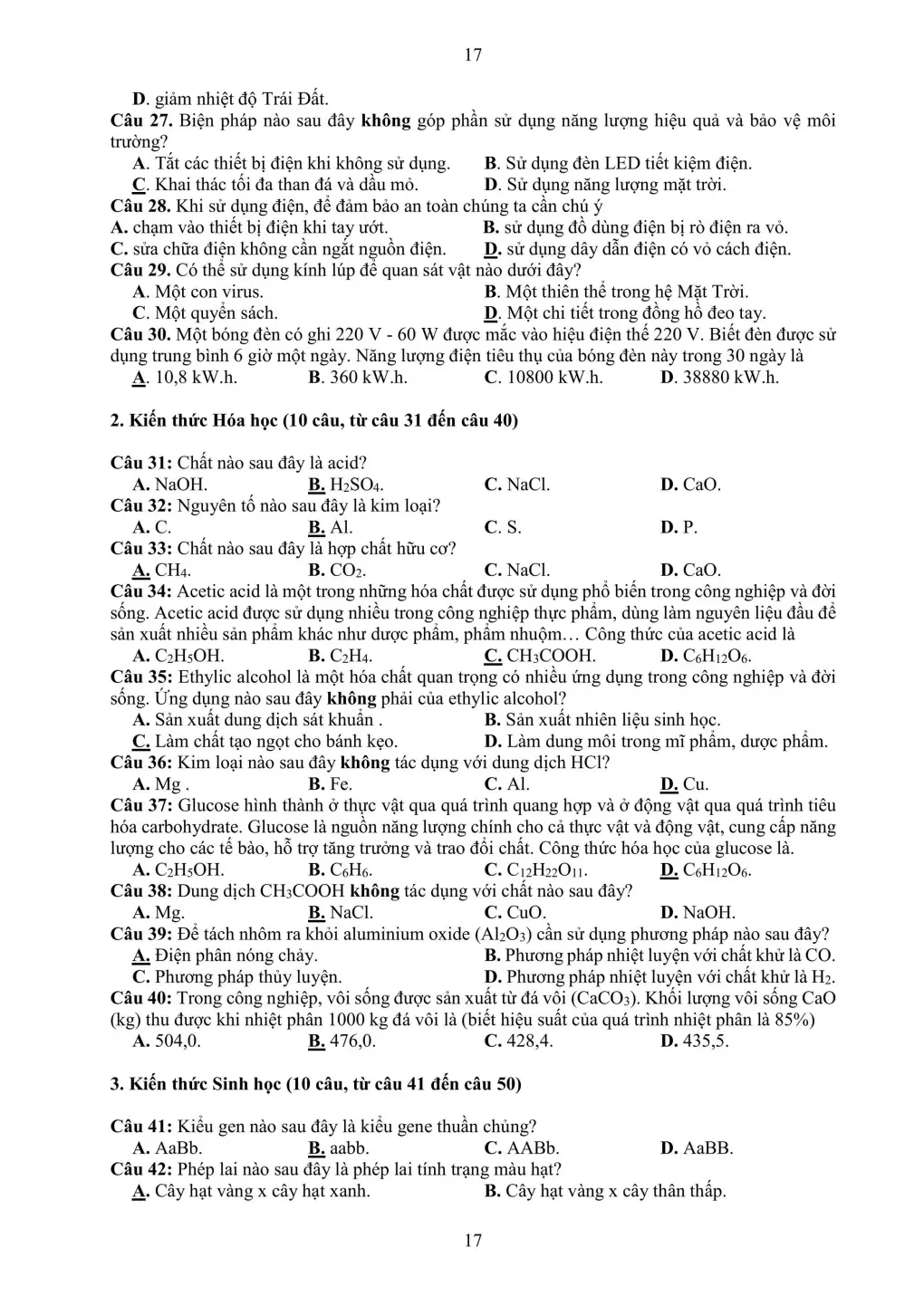 Đề minh họa bài thi Tổ hợp vào lớp 10 Sơn La năm 2026