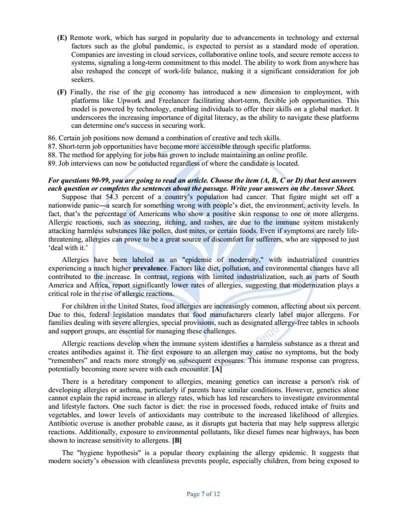 Đề minh họa Chuyên Tiếng Anh vào lớp 10 trường Phổ thông Năng khiếu 2026