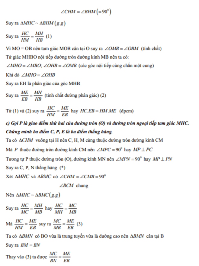 Đề minh họa Toán vào lớp 10 Hà Nội 2025 (có đáp án)