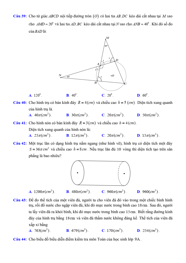 Đề minh họa Toán vào lớp 10 Sở GD&ĐT Đồng Tháp (Chung) năm 2026