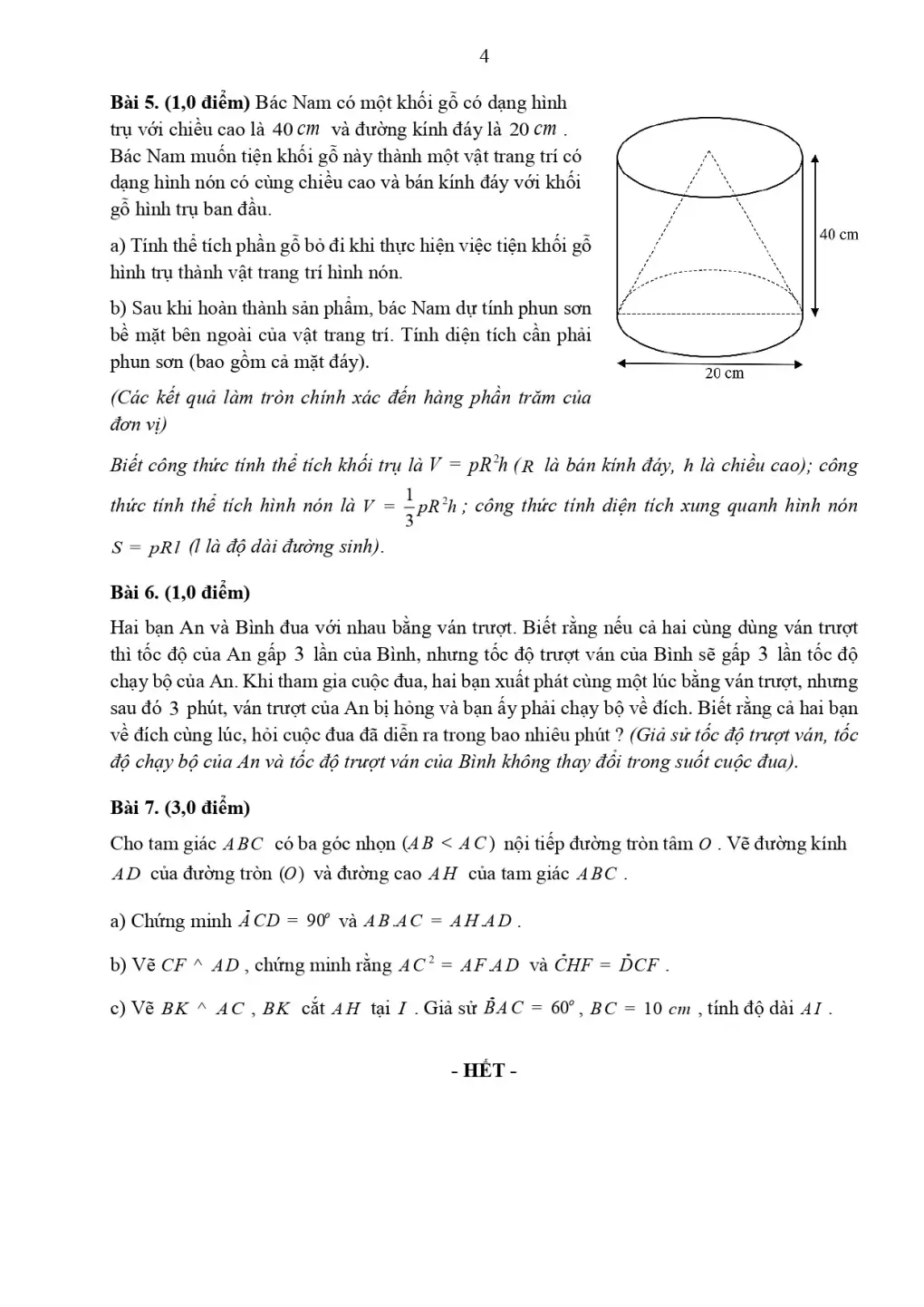 Đề minh họa Toán vào lớp 10 Tp.HCM năm 2026