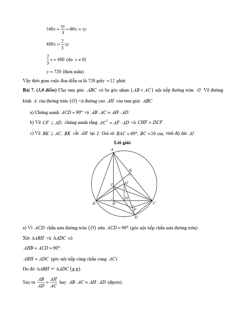 Đề minh họa Toán vào lớp 10 Tp.HCM năm 2026