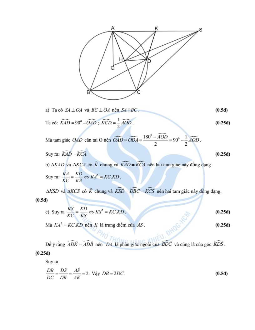 Đề minh họa vào lớp 10 trường Phổ thông Năng khiếu môn Toán (không Chuyên) 2026