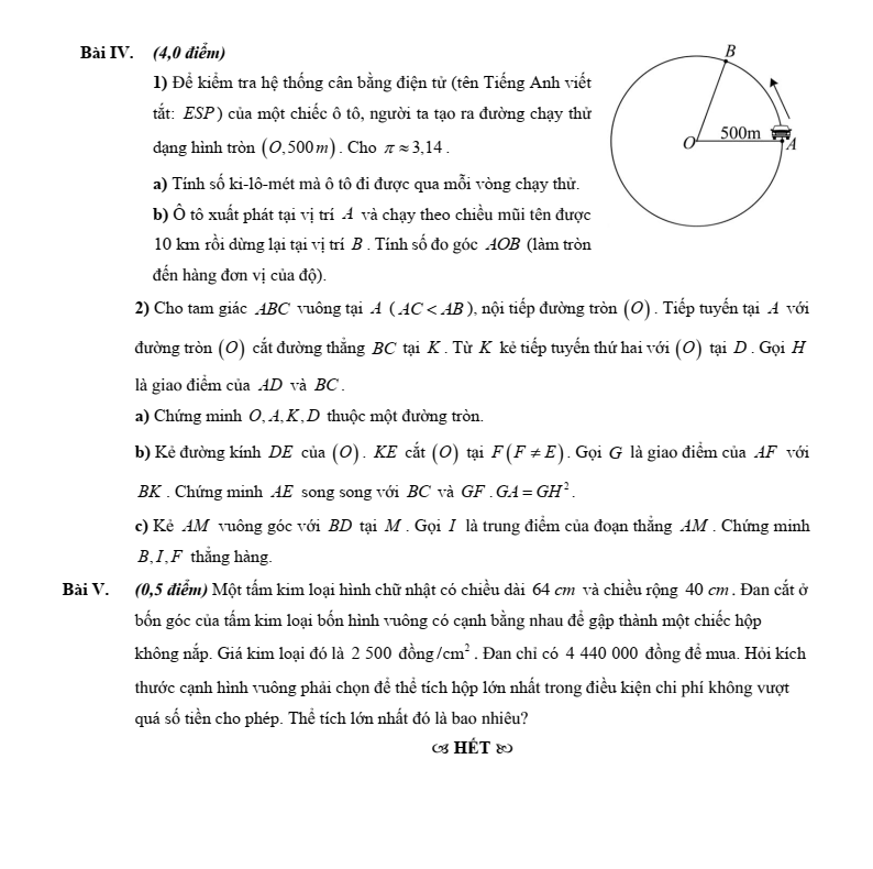 Đề thi thử Toán vào lớp 10 năm 2025-2026 trường THCS Cầu Giấy (Hà Nội)