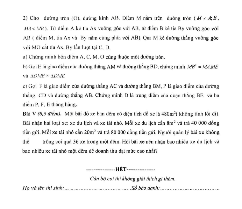 Đề thi thử Toán vào lớp 10 năm 2026 trường THCS Nam Từ Liêm