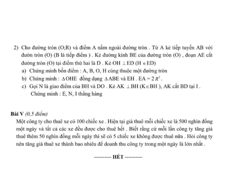 Đề thi thử Toán vào lớp 10 năm 2026 trường THCS Ngô Gia Tự