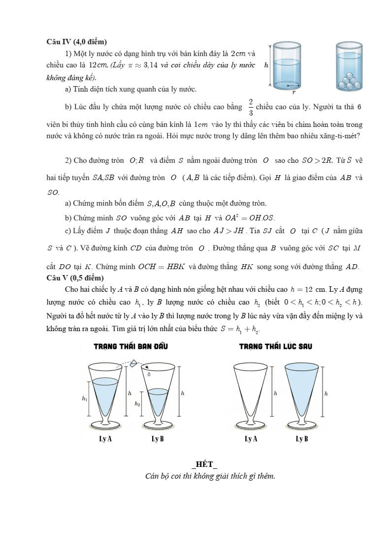 Đề thi thử Toán vào lớp 10 năm 2025-2026 trường THCS Nguyễn Trường Tộ (Hà Nội)