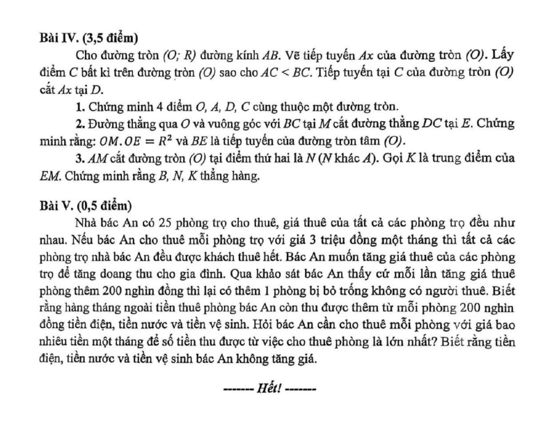 Đề thi thử Toán vào lớp 10 năm 2026 trường THCS Nhật Tân