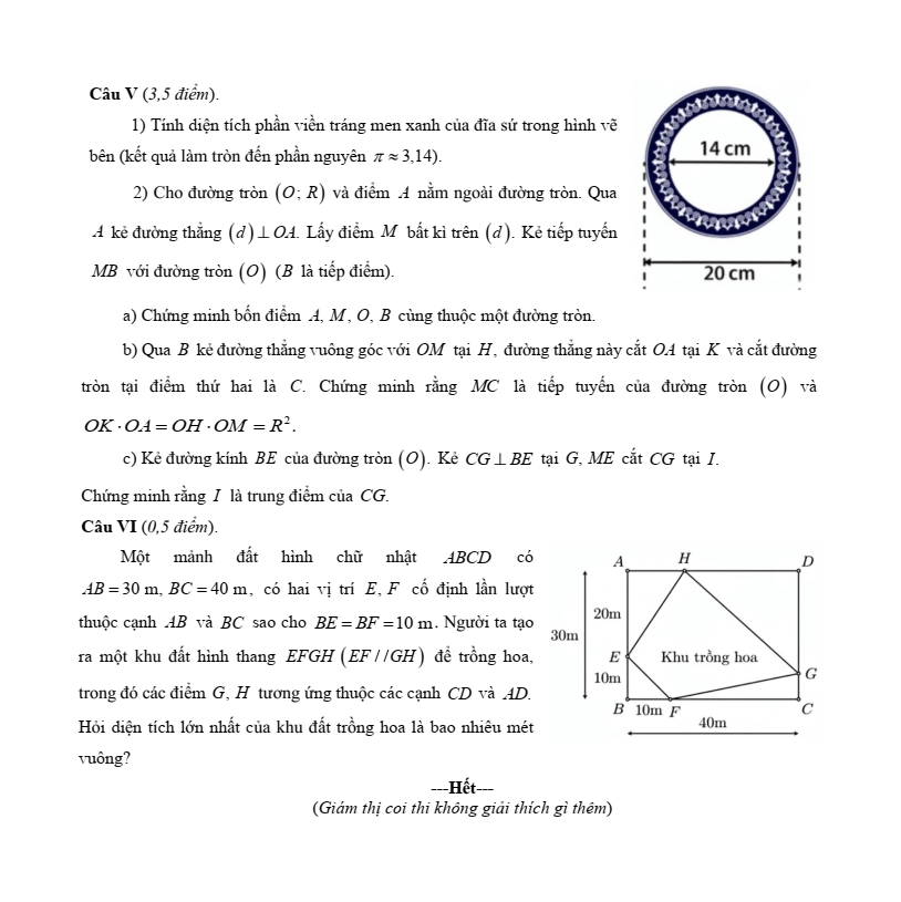 Đề thi thử Toán vào lớp 10 năm 2026 trường THCS Thịnh Quang