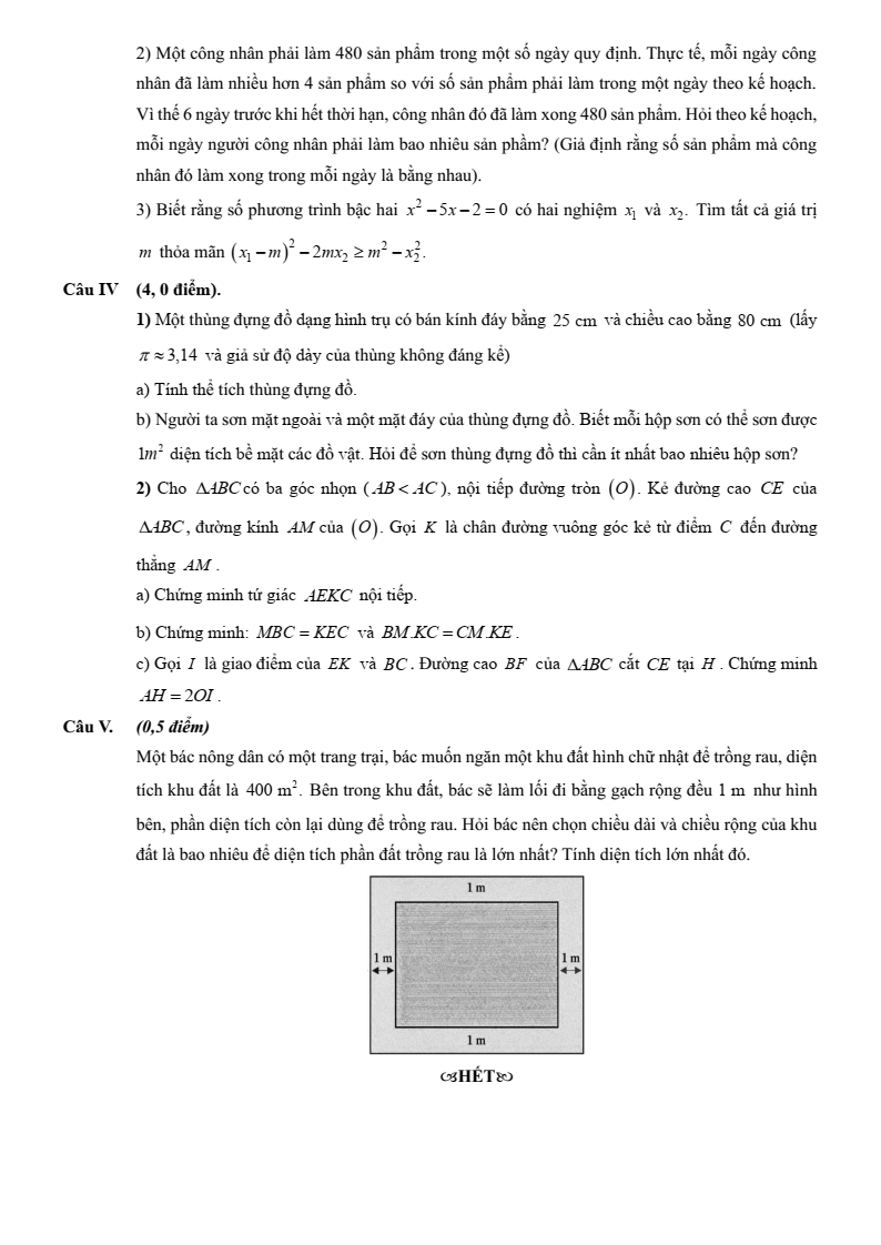 Đề thi thử Toán vào lớp 10 năm 2025-2026 UBND Phường Ba Đình (Hà Nội)