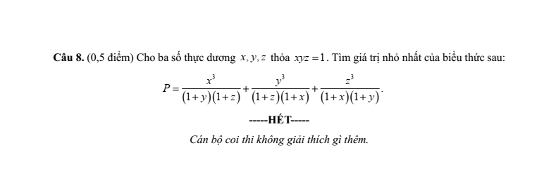 Giải Đề tuyển sinh vào lớp 10 Toán (chuyên) An Giang năm 2026