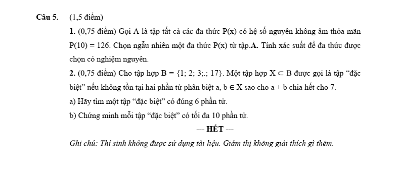 Đề tuyển sinh vào lớp 10 Toán trường THPT Chuyên Khoa học Huế (vòng 2) năm 2026