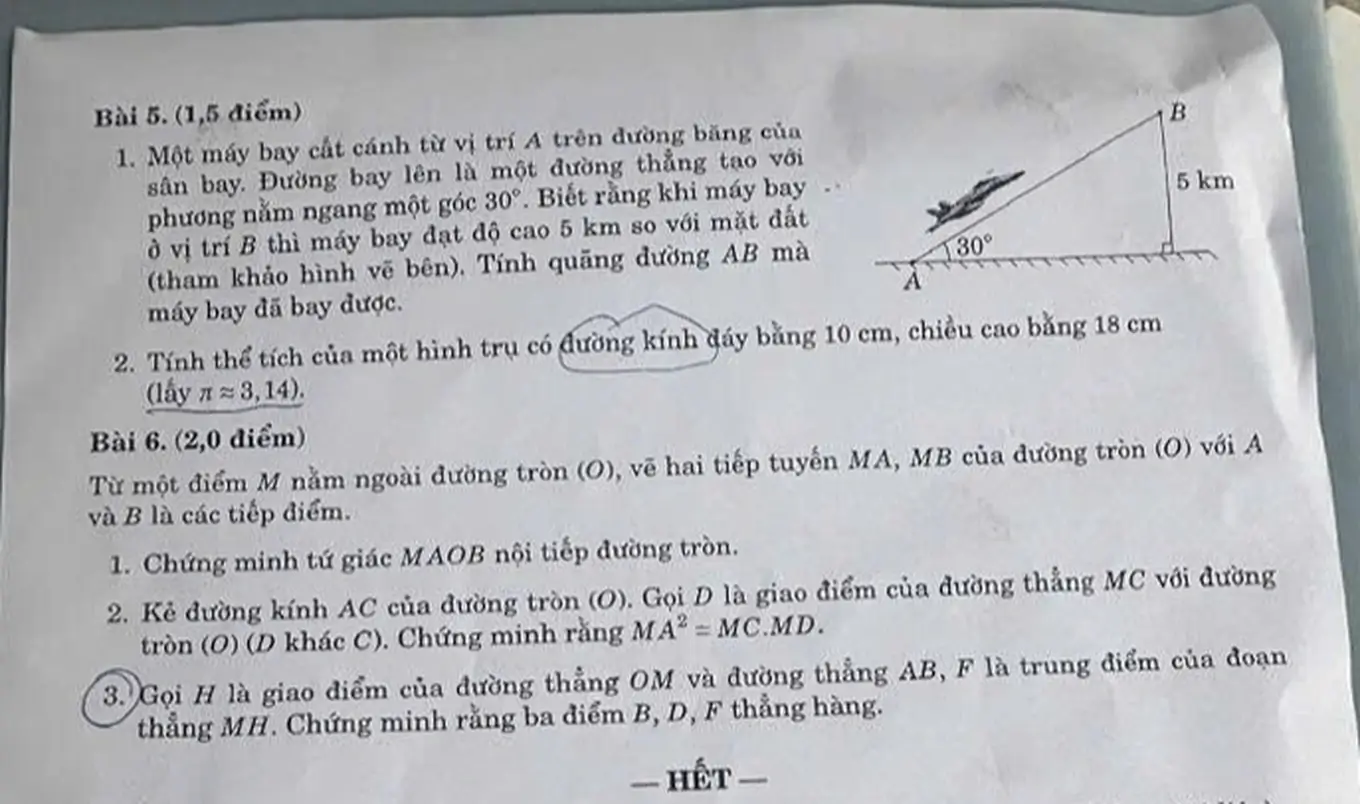 Đề tuyển sinh vào lớp 10 Toán Đồng Nai năm 2026