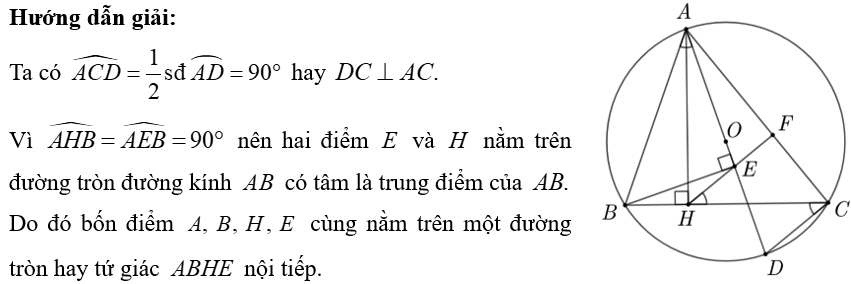 (Ôn thi Toán vào 10) Chứng minh vuông góc
