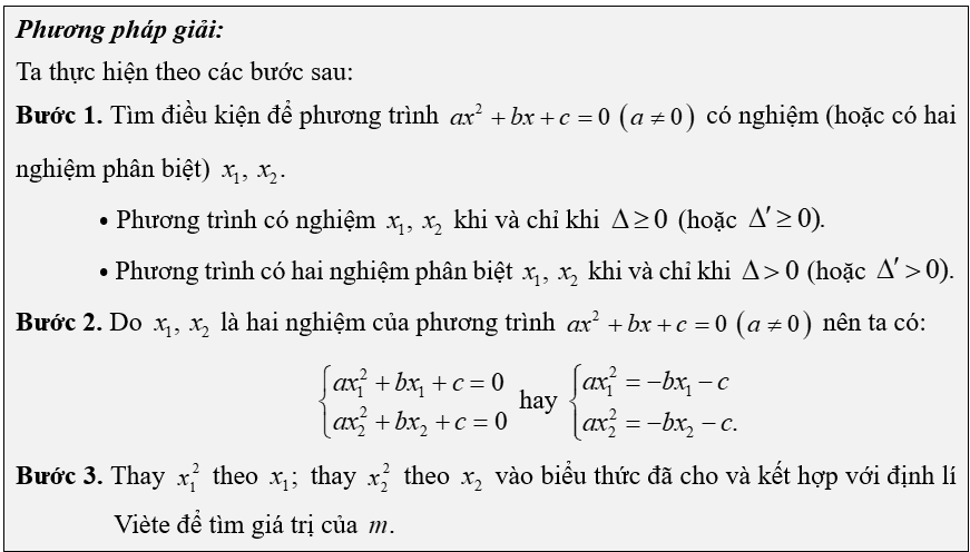 (Ôn thi Toán vào 10) Định lí Viète và ứng dụng
