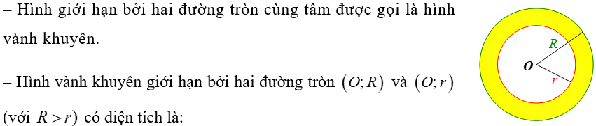 (Ôn thi Toán vào 10) Độ dài cung tròn, diện tích hình quạt tròn, diện tích hình vành khuyên