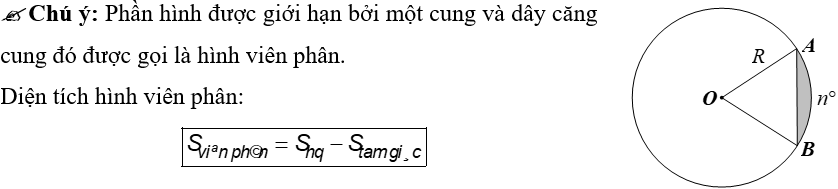 (Ôn thi Toán vào 10) Độ dài cung tròn, diện tích hình quạt tròn, diện tích hình vành khuyên