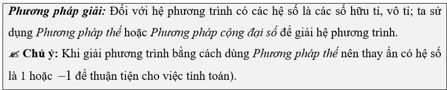 (Ôn thi Toán vào 10) Giải hệ phương trình bậc nhất cơ bản
