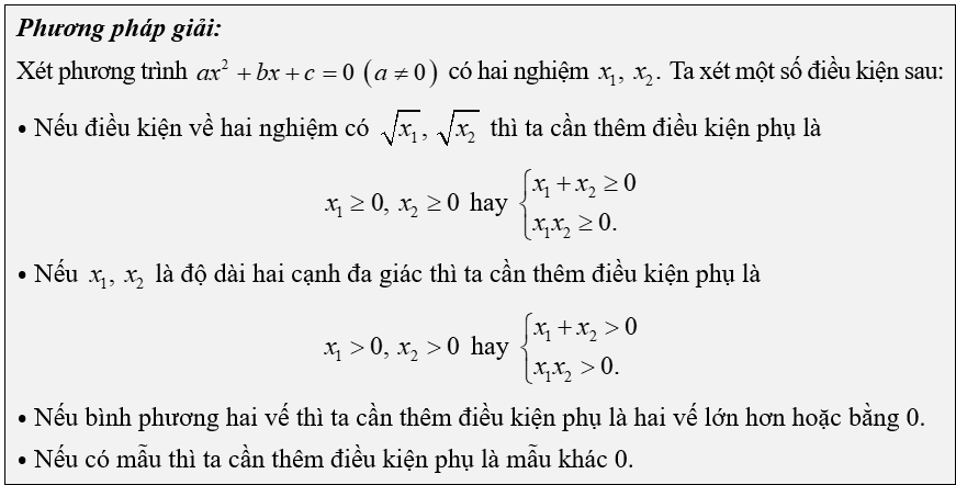 (Ôn thi Toán vào 10) Hệ quả của định lí Viète